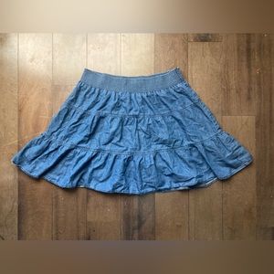 Blue Elastic Circle Skirt